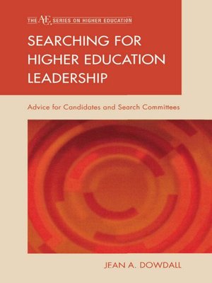 cover image of Searching for Higher Education Leadership